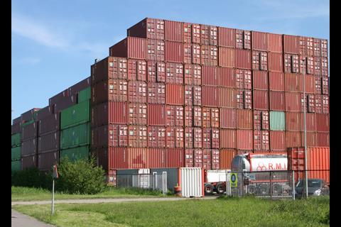 The distribution of empty containers is an important part of the logistics chain. Photo: Peter Barker